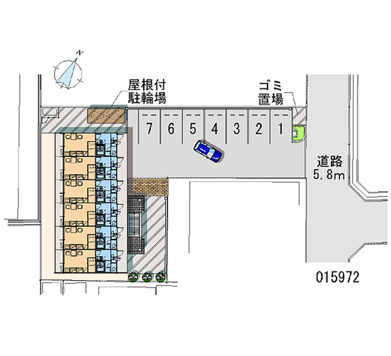 レオパレスＩＭＡＢＡＲＩ中央 月極駐車場