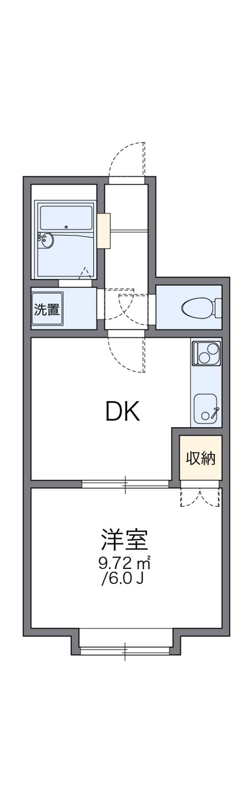 レオパレス千歳町第１Ｆ 間取図