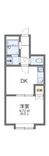 レオパレス千歳町第１Ｆ 間取り図