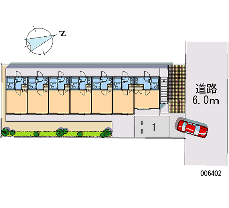 レオパレス岡崎第３ 区画図