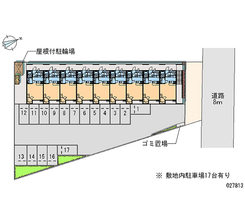 レオパレスアムール　ＩＷＡＯ 月極駐車場