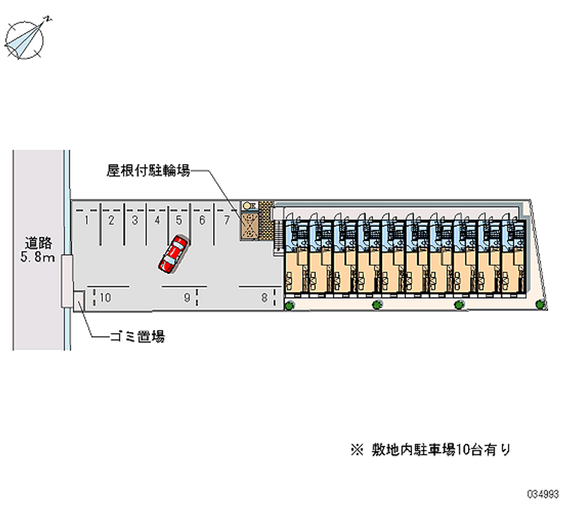 レオパレスバラの妖精 月極駐車場