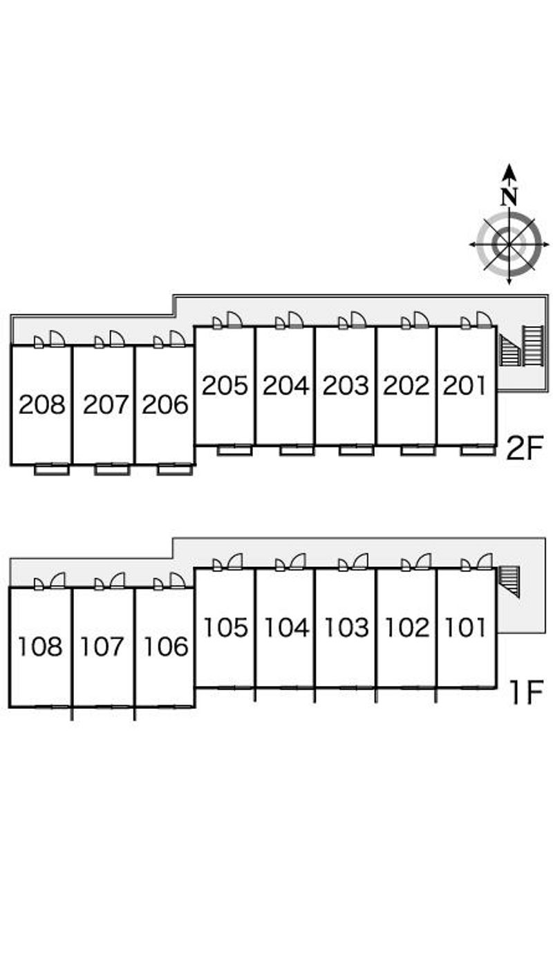 レオパレスあんず 間取配置図