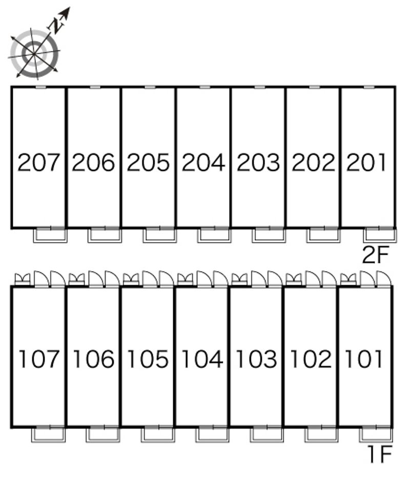 レオパレスアリーナⅡ 間取配置図