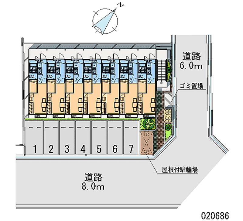 20686 Monthly parking lot