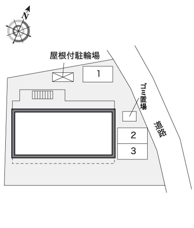 レオパレス文理台 配置図