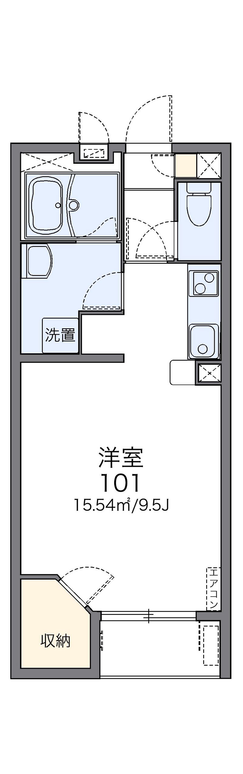 レオネクストリバーサイド柏原 間取図