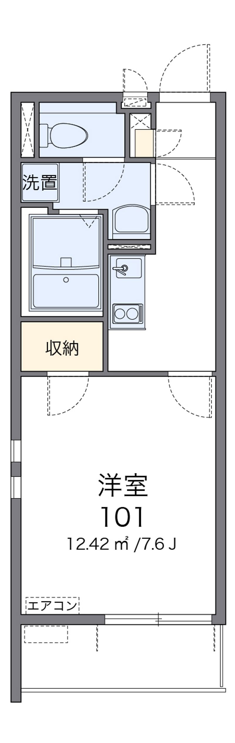 クレイノＳＡＴＳＵＫＩ 間取図