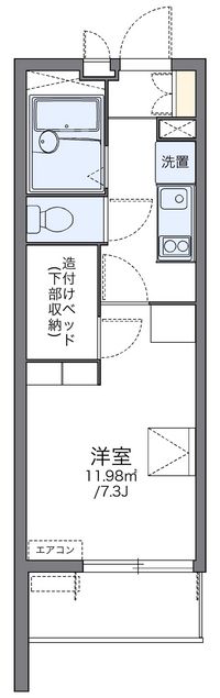 レオパレスディアコートＦ 間取り図