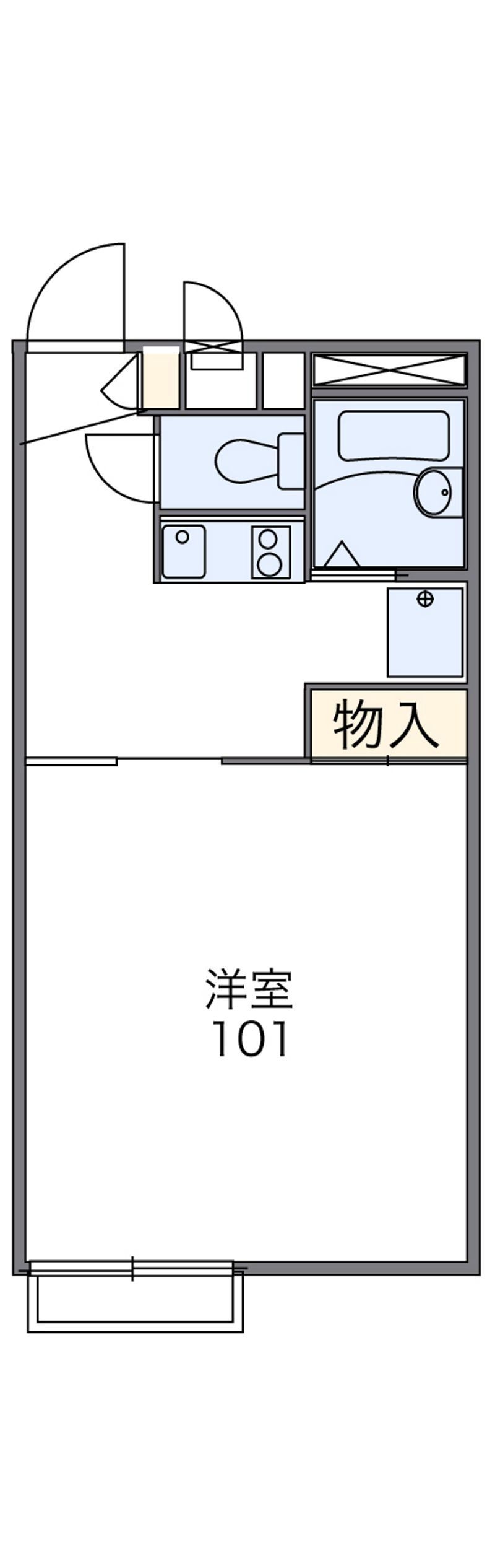 レオパレスブルースカイⅡ 間取図