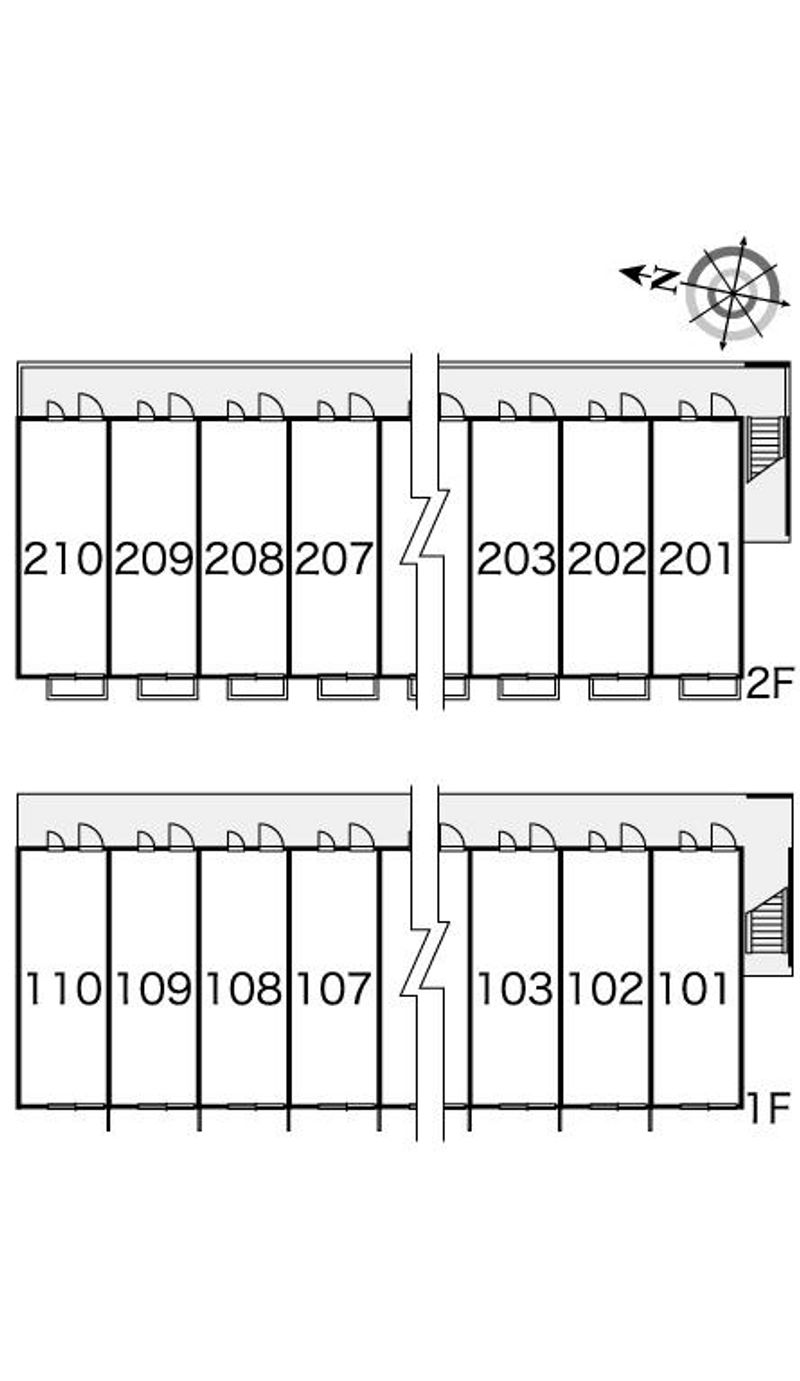 レオパレスステイブル 間取配置図