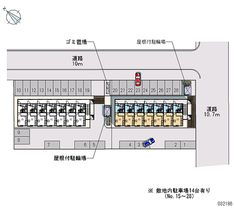 レオパレス札内　Ｂ 月極駐車場