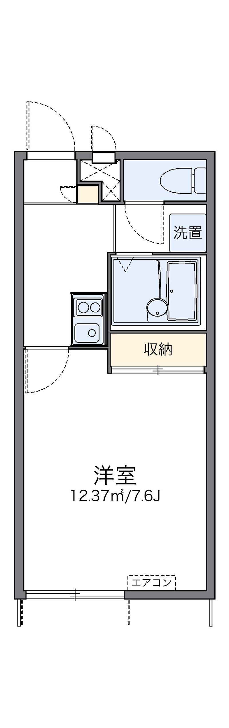 レオパレス糸田 間取図