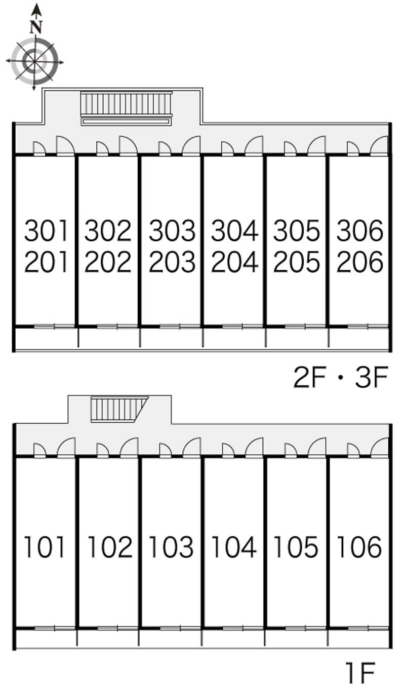 レオパレスＫ＆Ｍ 間取り配置図