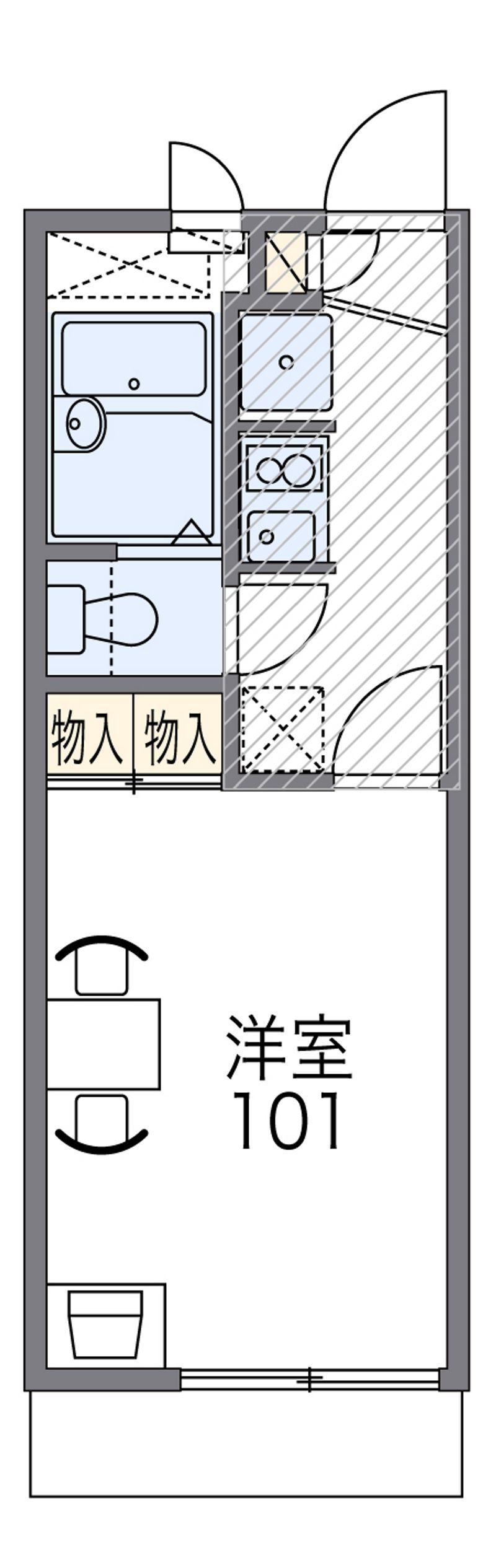 レオパレスグリーン 間取図