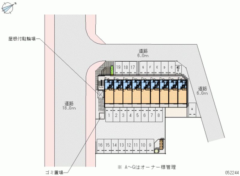 レオパレスラウレア 月極駐車場