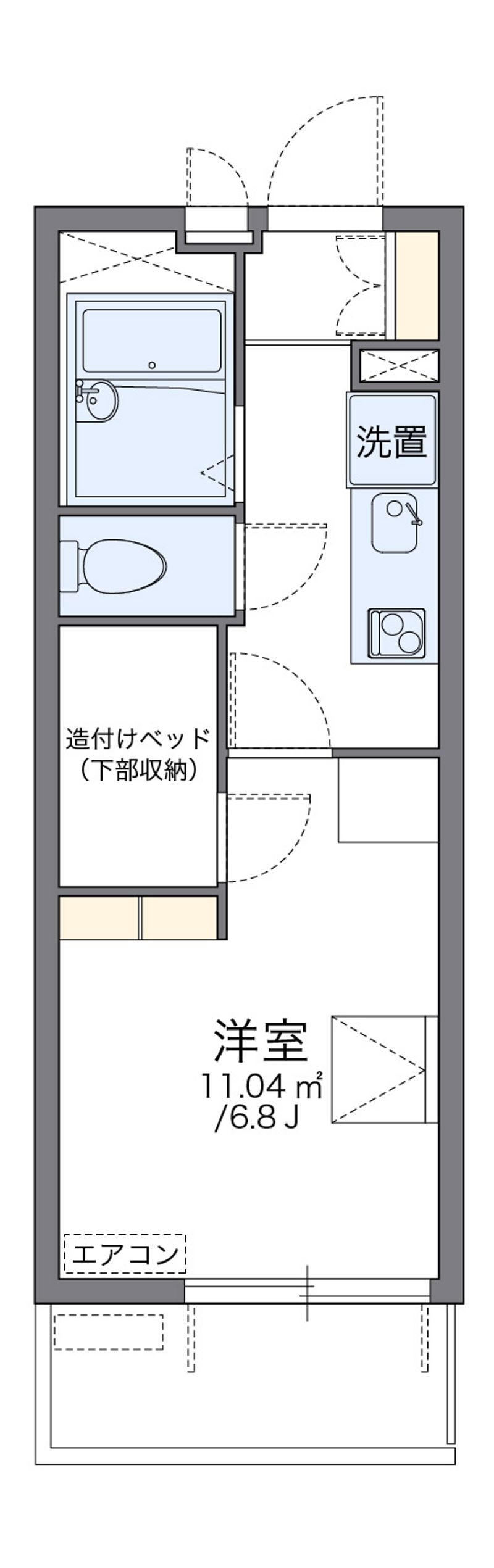 レオパレス平安 間取図