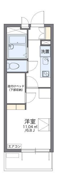 レオパレス平安 間取り図