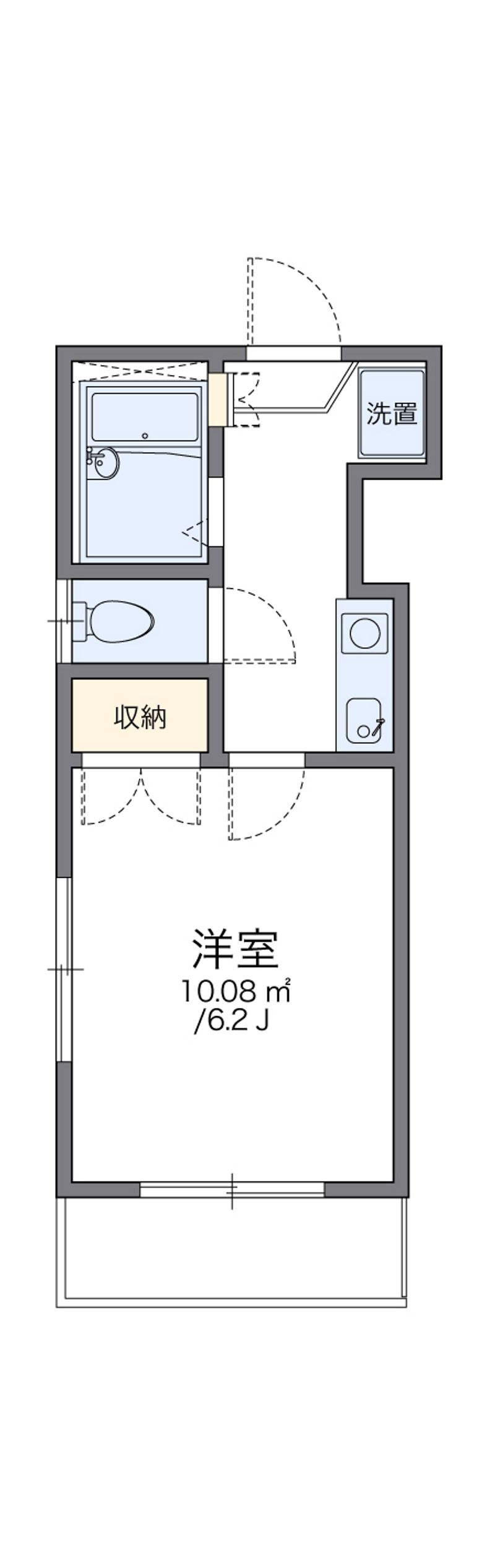 レオパレス砂子町 間取図