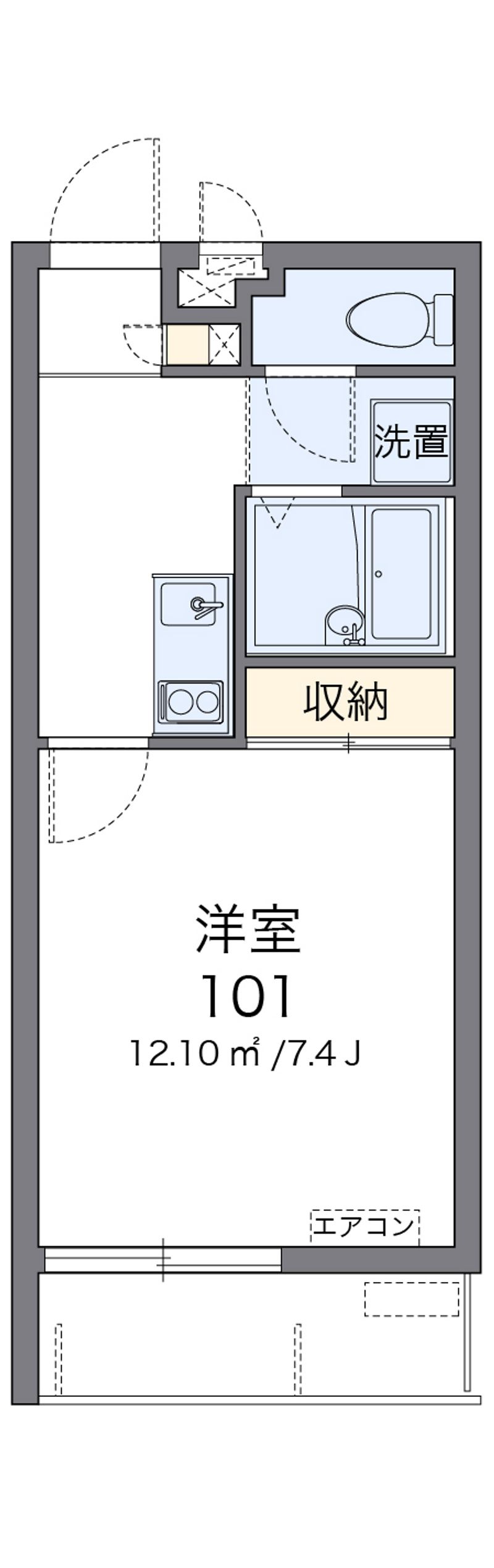 クレイノダイショウハウスⅡ 間取図