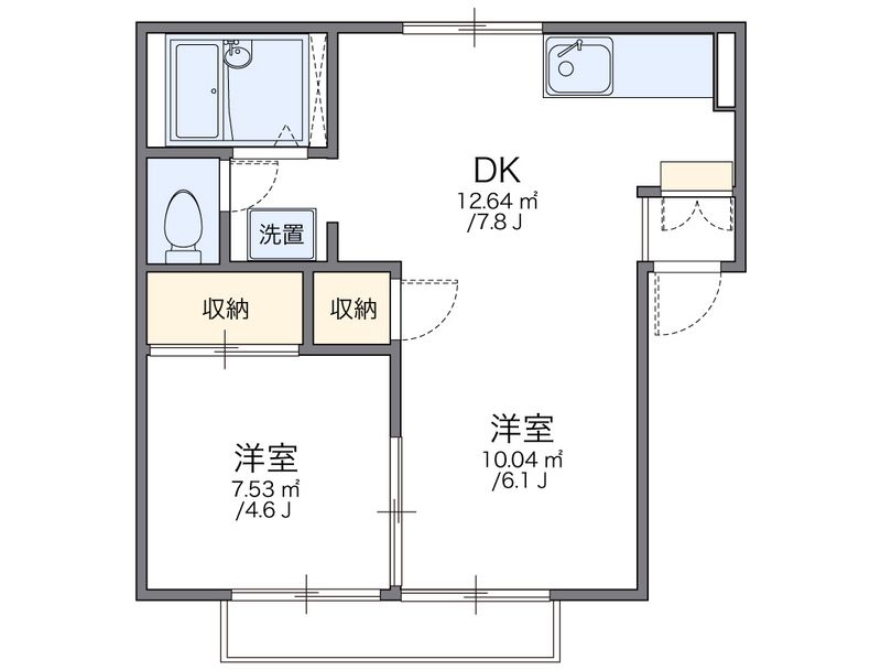 leopalace Plaisir Ishibashi Floor plan