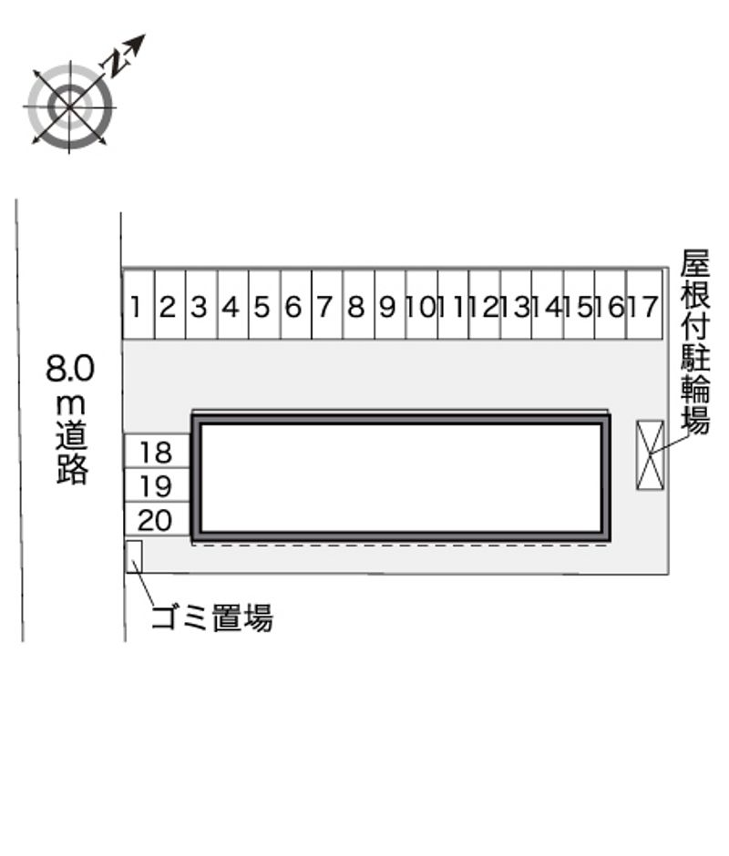 レオパレスメルベーユ 配置図