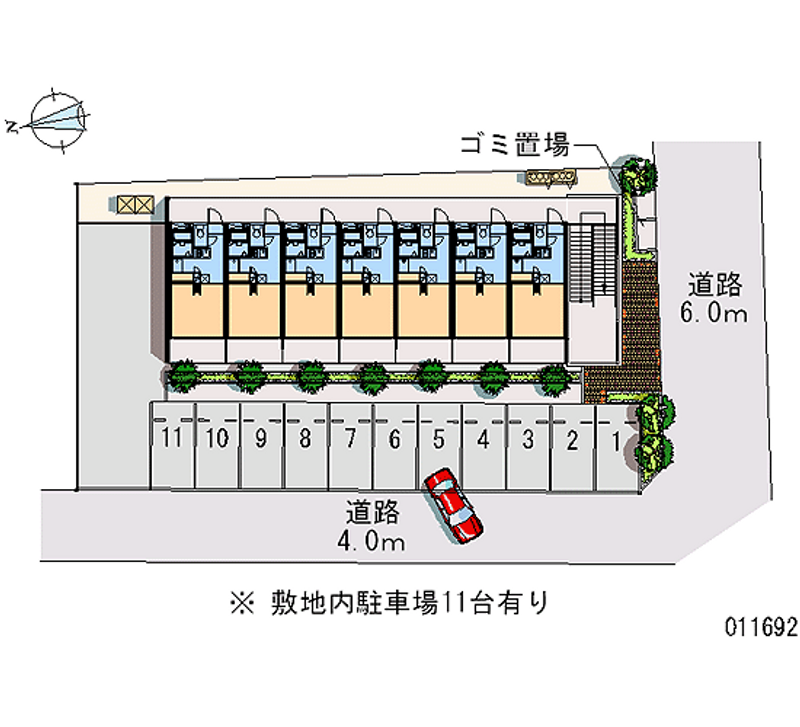 11692 Monthly parking lot