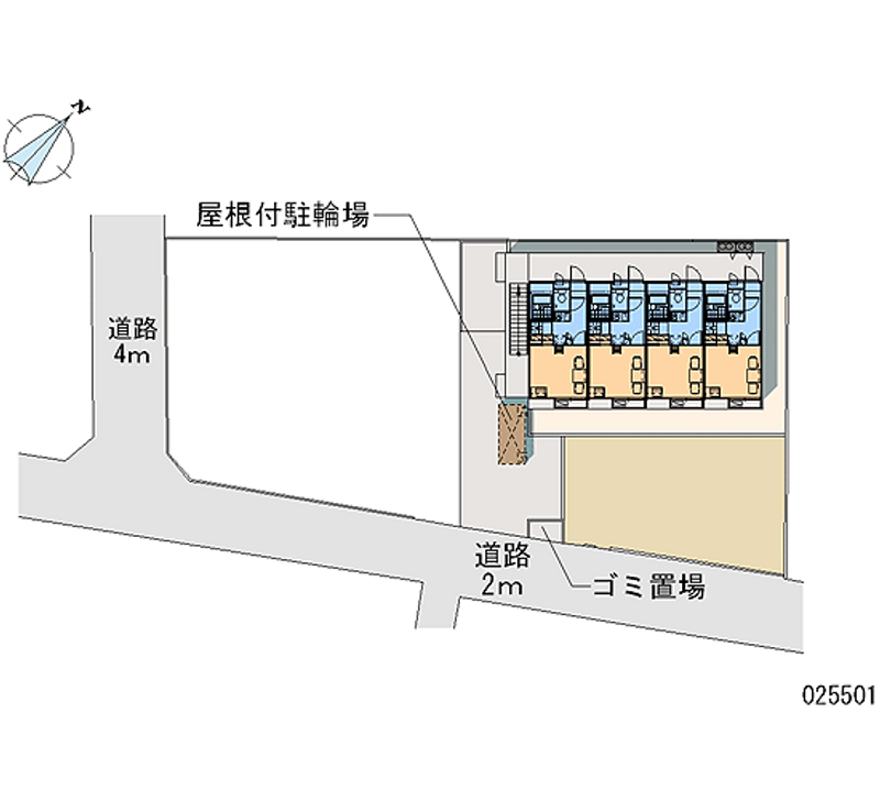 レオパレスひばり 区画図
