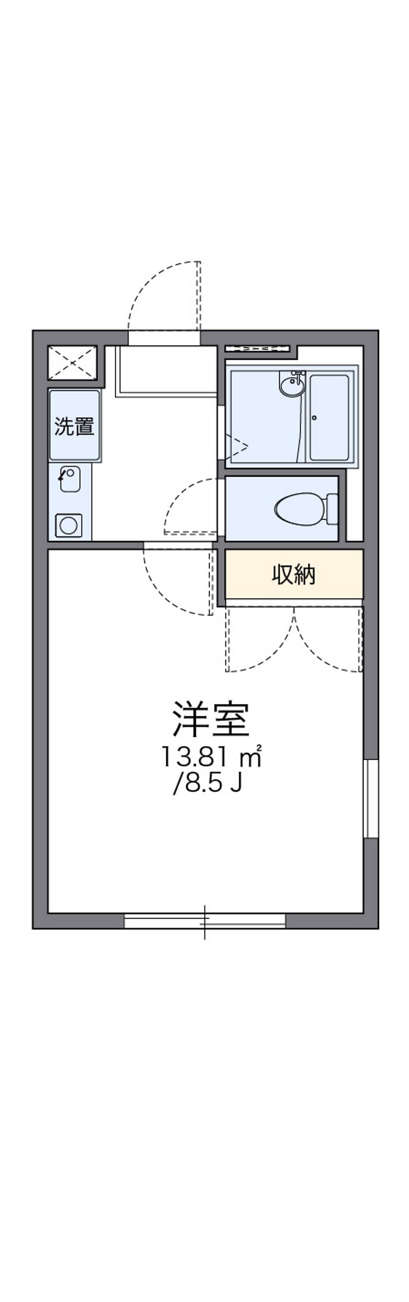 レオパレスえびす 間取図