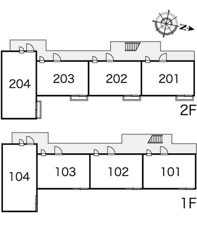 レオパレスフェイス 間取配置図