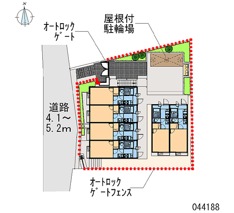 レオパレスサンガーデン 区画図