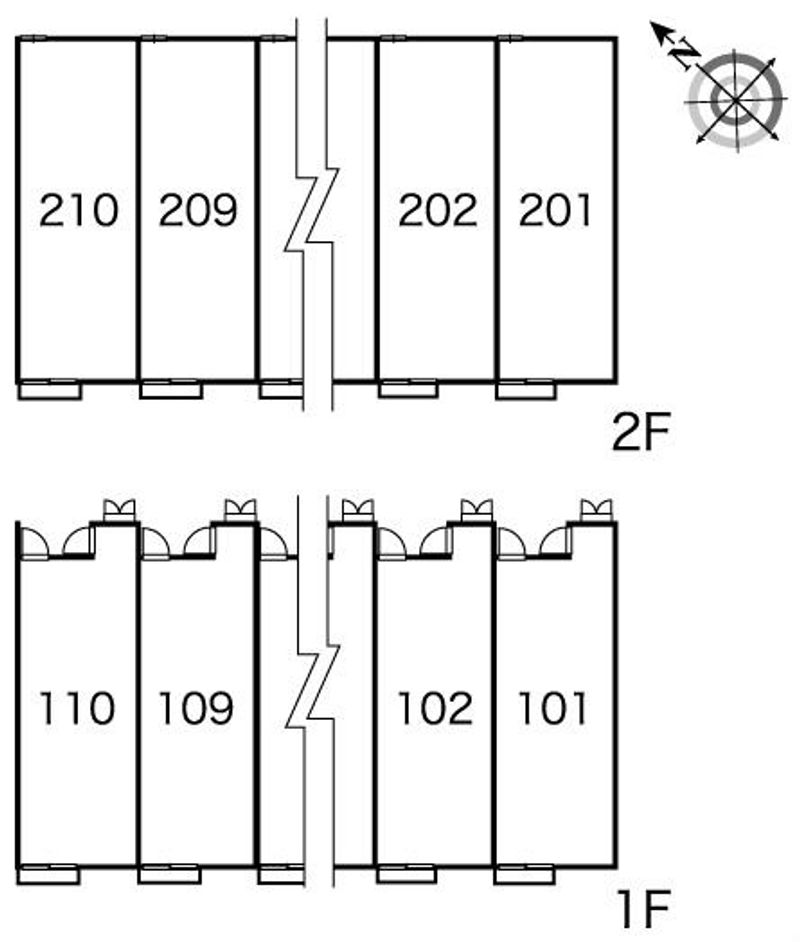 レオパレスサンハイム小泉Ⅲ 間取配置図