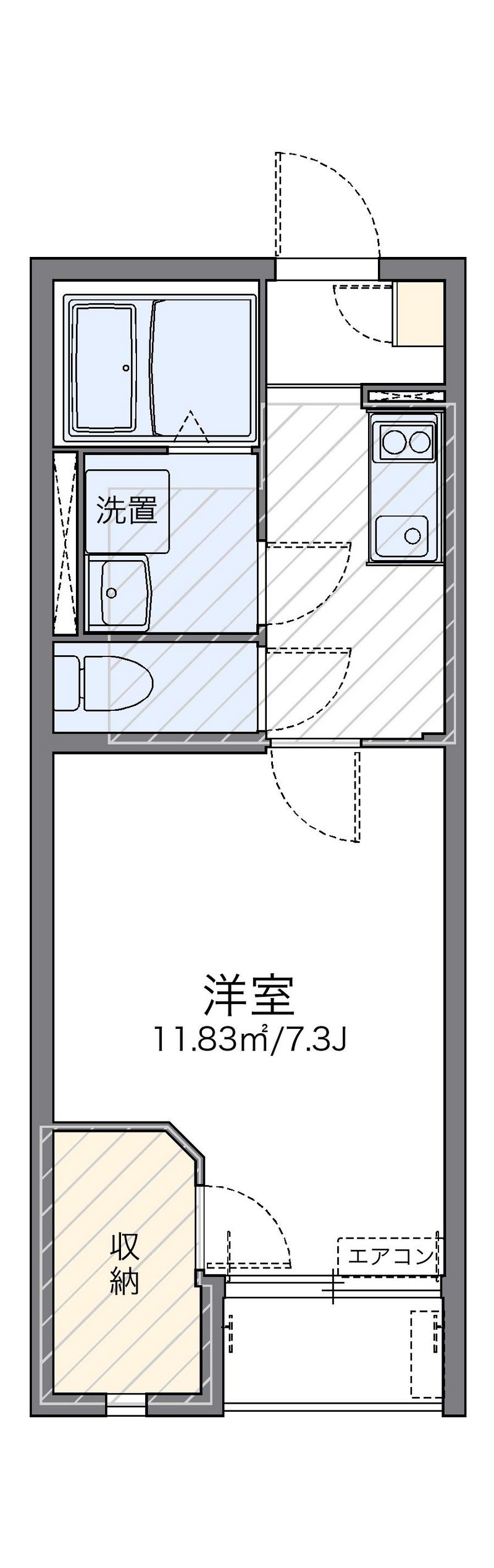 レオネクストやなぎ荘　第三 間取図