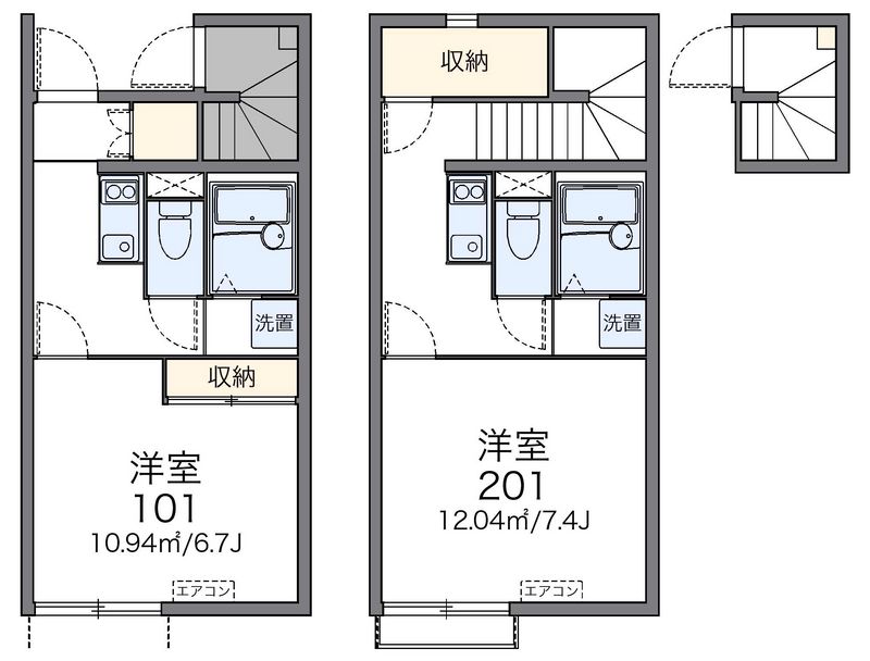 レオネクスト平尾Ⅱ 間取図