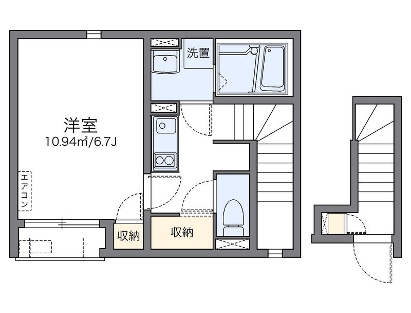 レオネクストＨ　Ｍ 間取図