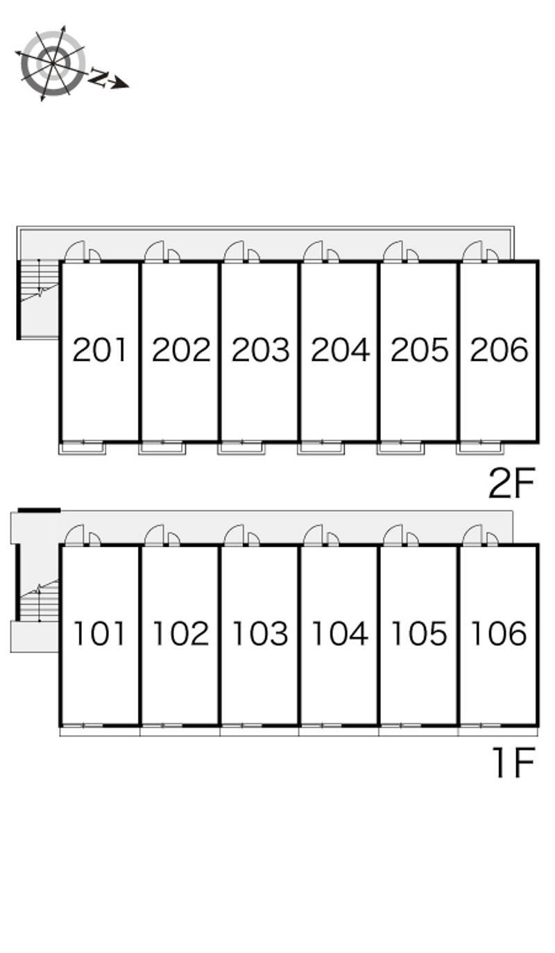 レオパレスオアシス 間取配置図