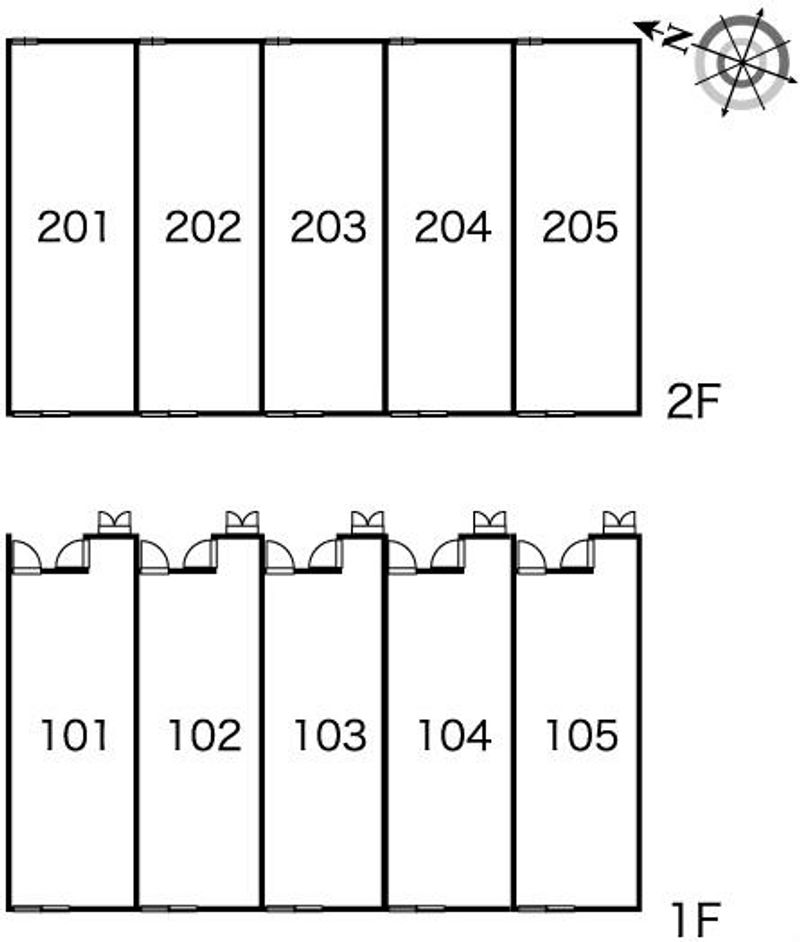 レオパレス向日葵 間取配置図