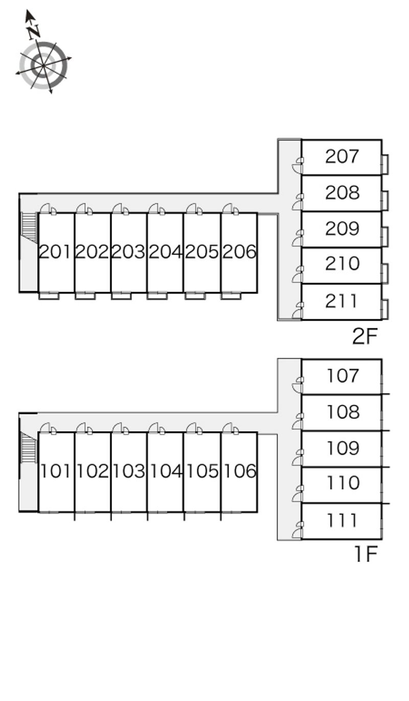 レオパレスサニーハウス 間取配置図
