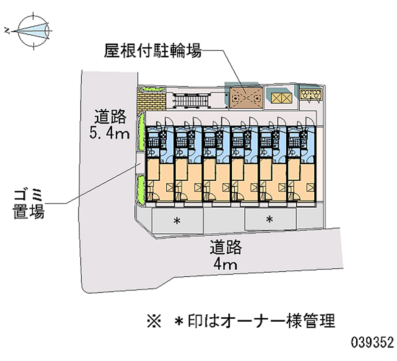 レオパレスウエストⅠ 区画図