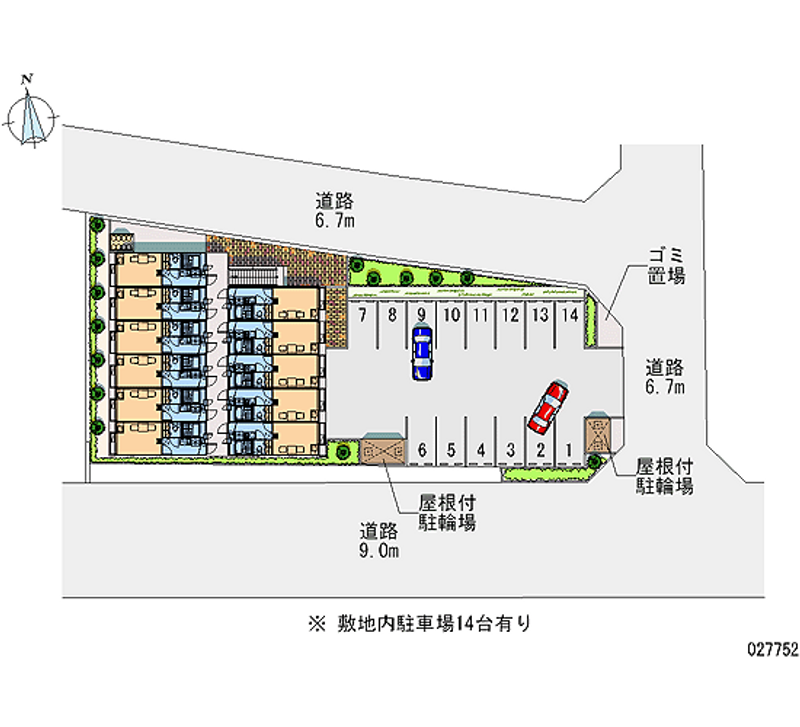 27752 Monthly parking lot