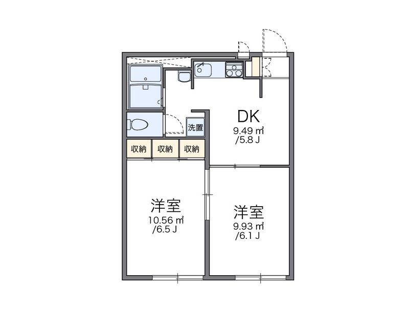 レオパレスネイティブⅡ 間取図