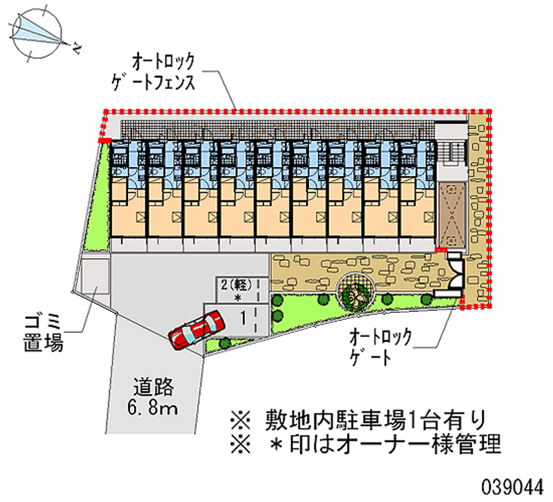 レオパレス掛休 区画図