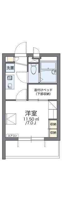 レオパレス南花園Ｊ１ 間取り図