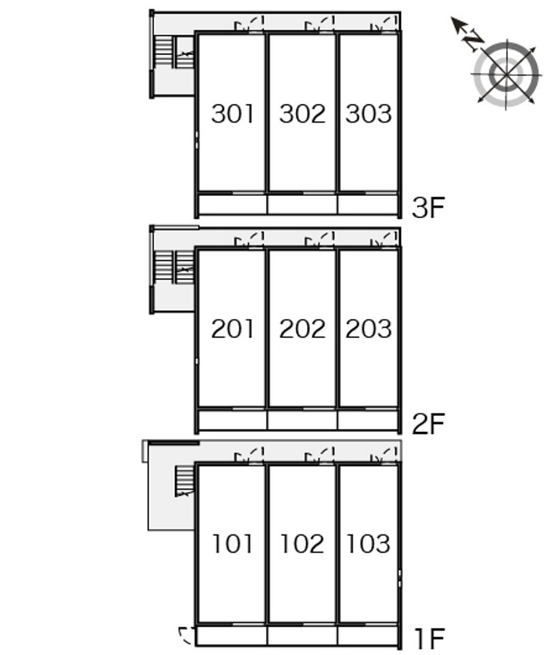 クレイノＬＩＴＴＬＥ　ＷＩＮＧ 間取り配置図
