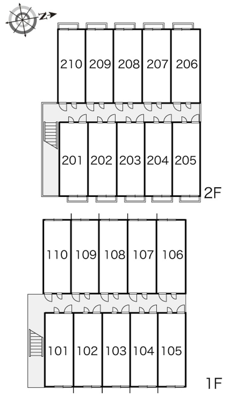 レオパレスディアコート 間取配置図