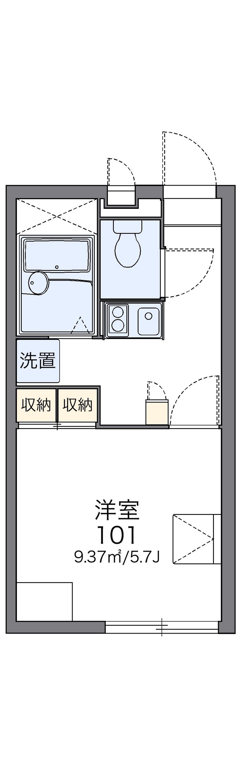 レオパレスプレミール 間取図
