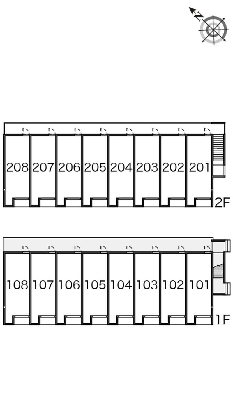 レオネクストイーストタウンヨザ 間取り配置図