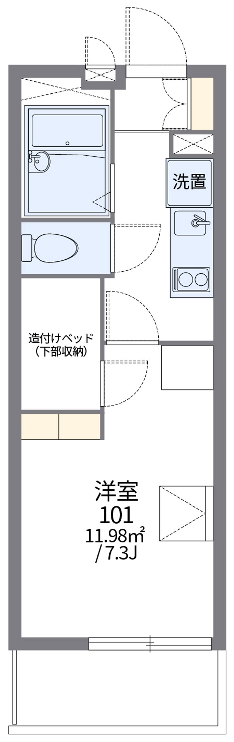 レオパレスフェリス 間取図
