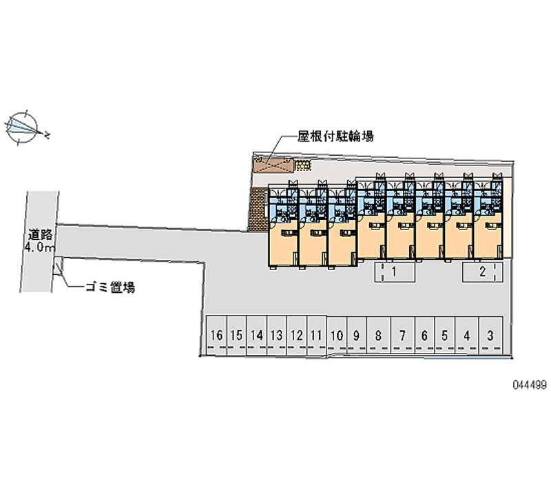 44499 bãi đậu xe hàng tháng