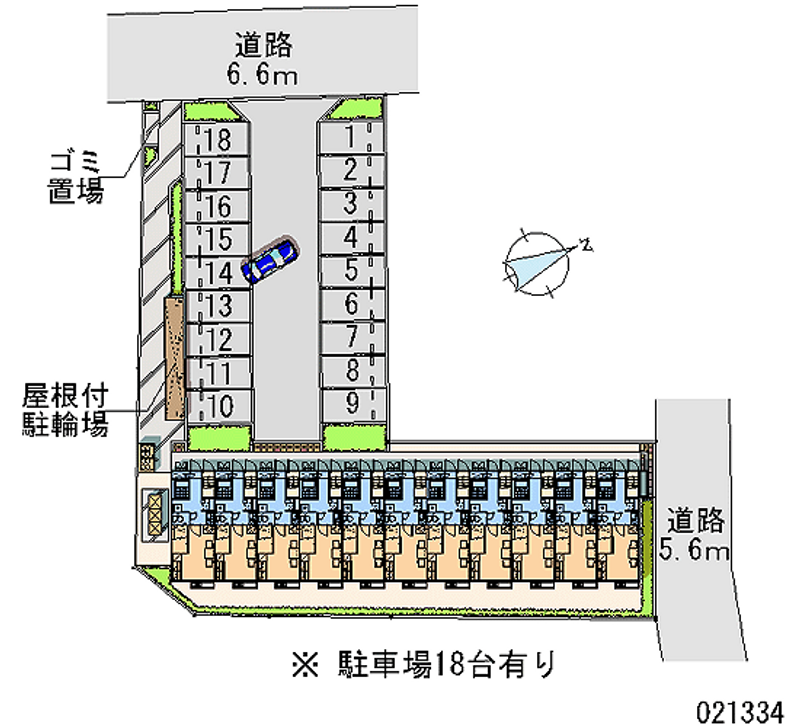 レオパレスながしま 月極駐車場